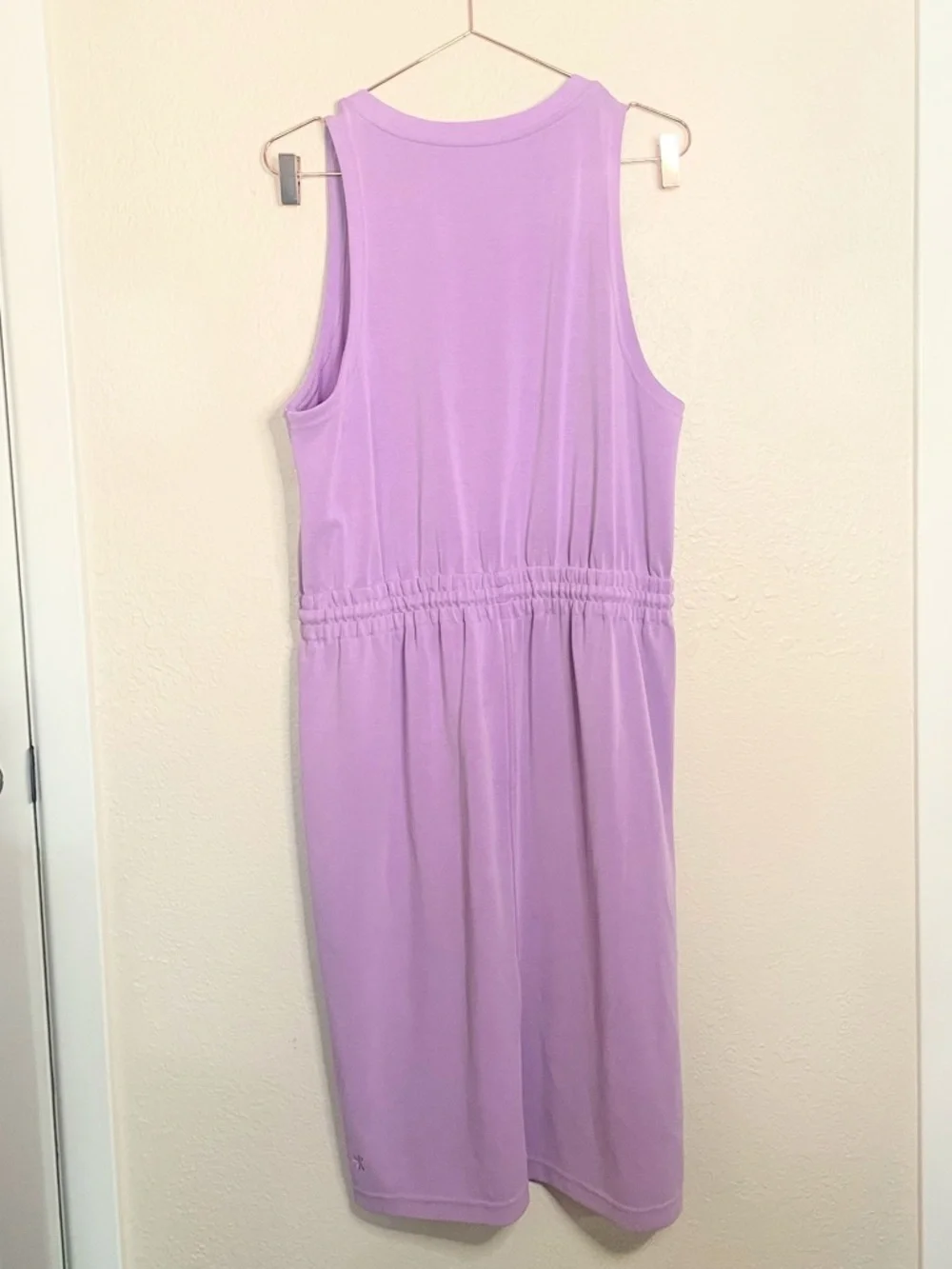 Athleta Seasoft Midi Dress L Purple Athleisure Minimal - Picture 6 of 9